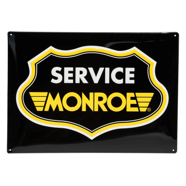 Wetterfestes Aluminiumschild Monroe zur Kennzeichnung der Serviceartner, Große 40 cm x 30 cm 
