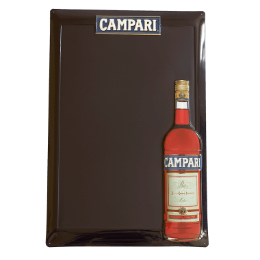 Anschreibtafel Campari aus Blech, 60 cm x 40 cm 