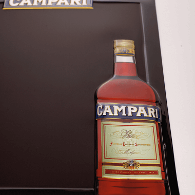 Campari Anschreibtafel, Detailansicht 