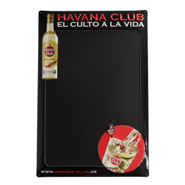 Anschreibtafel Havana Club 