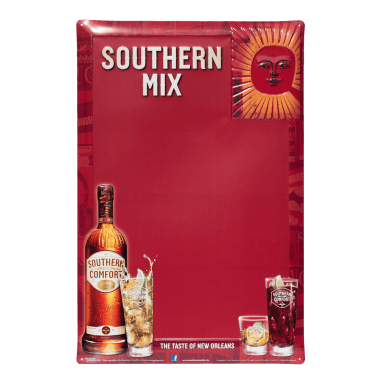 Anschreibetafel Southern Comfort mit rotem Tafellack, 40 cm x 60 cm 